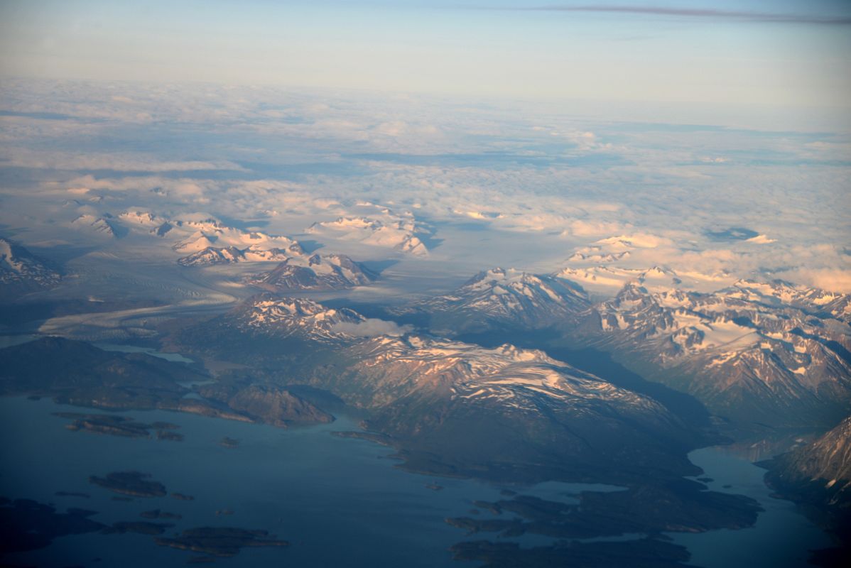 17 Mountains Off The Coast Of Alaska From Airplane Before Whitehorse